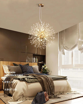 Luminária Pendente LED Artística Cristalina Modern Sky Star Fireball