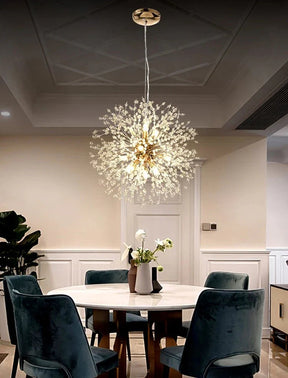 Luminária Pendente LED Artística Cristalina Modern Sky Star Fireball