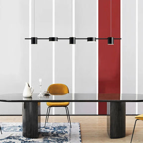 Lustre Pendente LED Moderno em Linha horizontal - 5 e 6 Leds