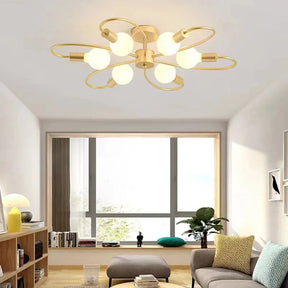 Lustre pendente moderno e criativo de teto