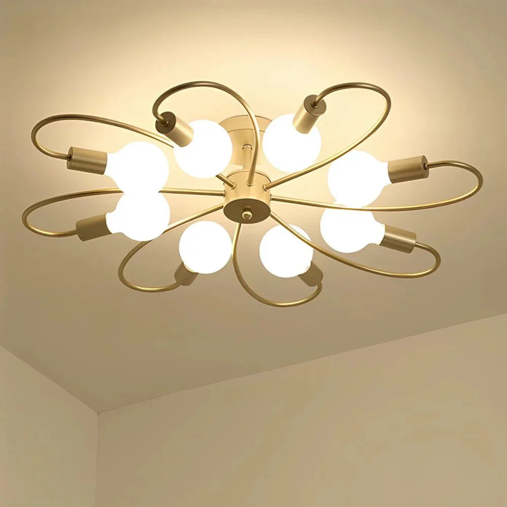Lustre pendente moderno e criativo de teto