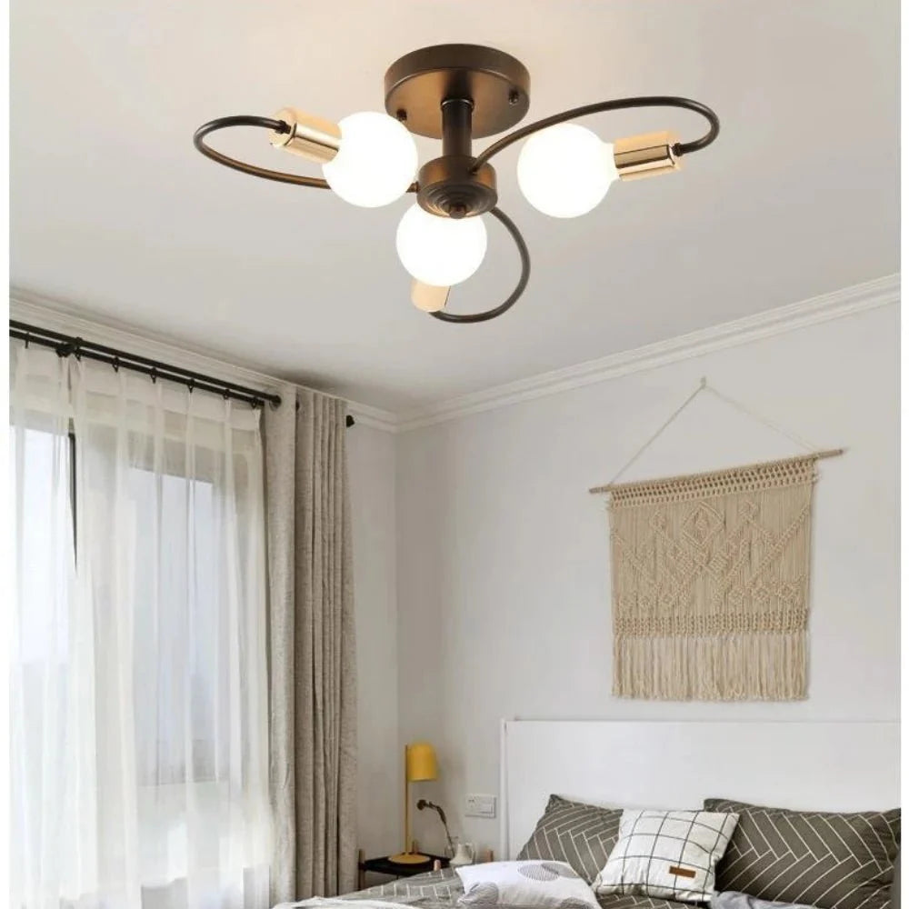 Lustre pendente moderno e criativo de teto