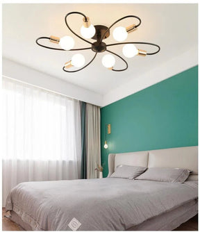 Lustre pendente moderno e criativo de teto