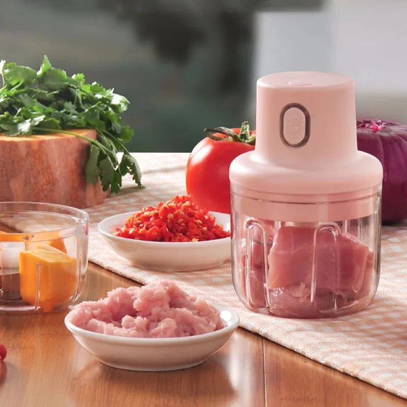 Moedor Elétrico Sem Fio para Alho, Chili e Carne