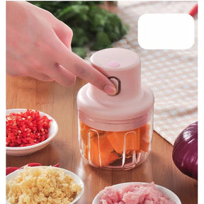 Moedor Elétrico Sem Fio para Alho, Chili e Carne
