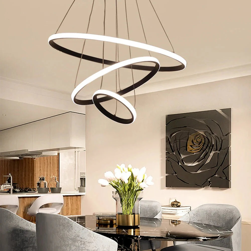 Pendente Torcido Luxuoso Nórdico Ajustável LED com alto brilho