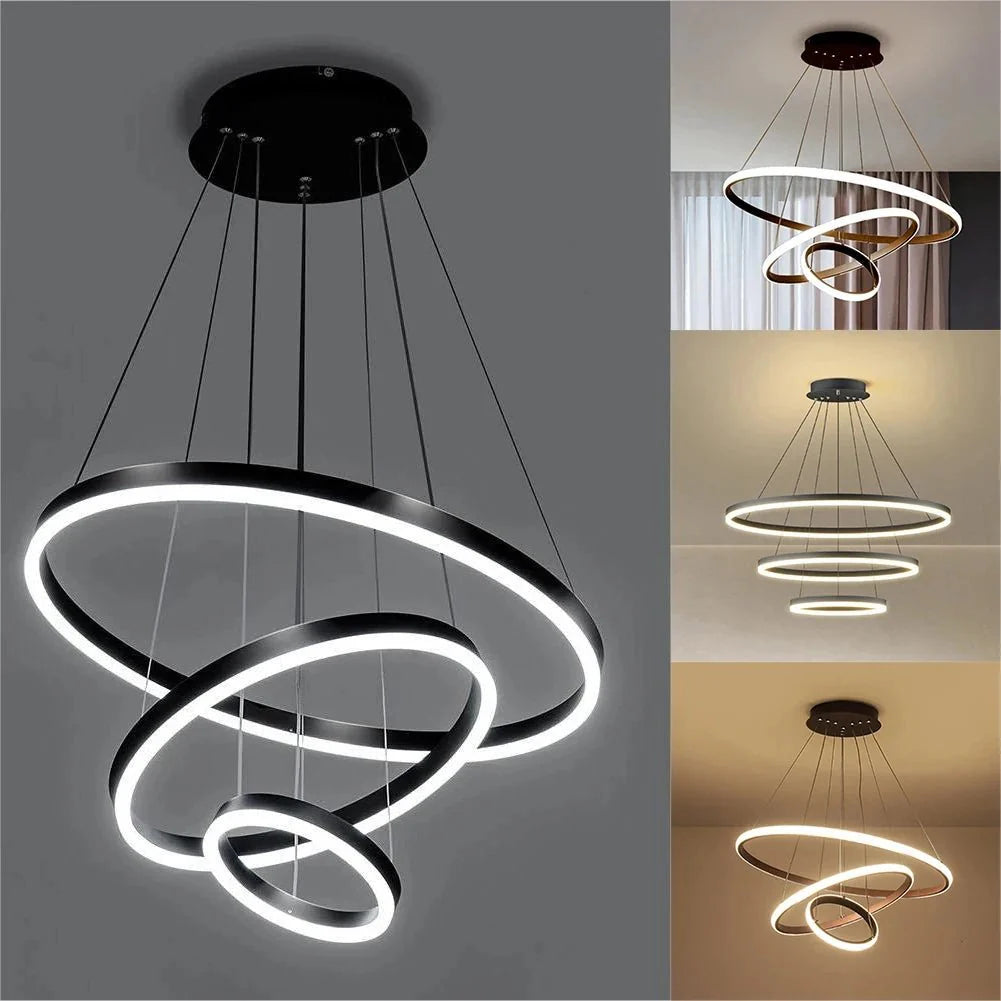 Pendente Torcido Luxuoso Nórdico Ajustável LED com alto brilho
