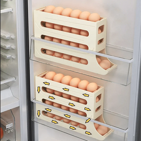 Porta-ovos para geladeira com Rolamento Automático