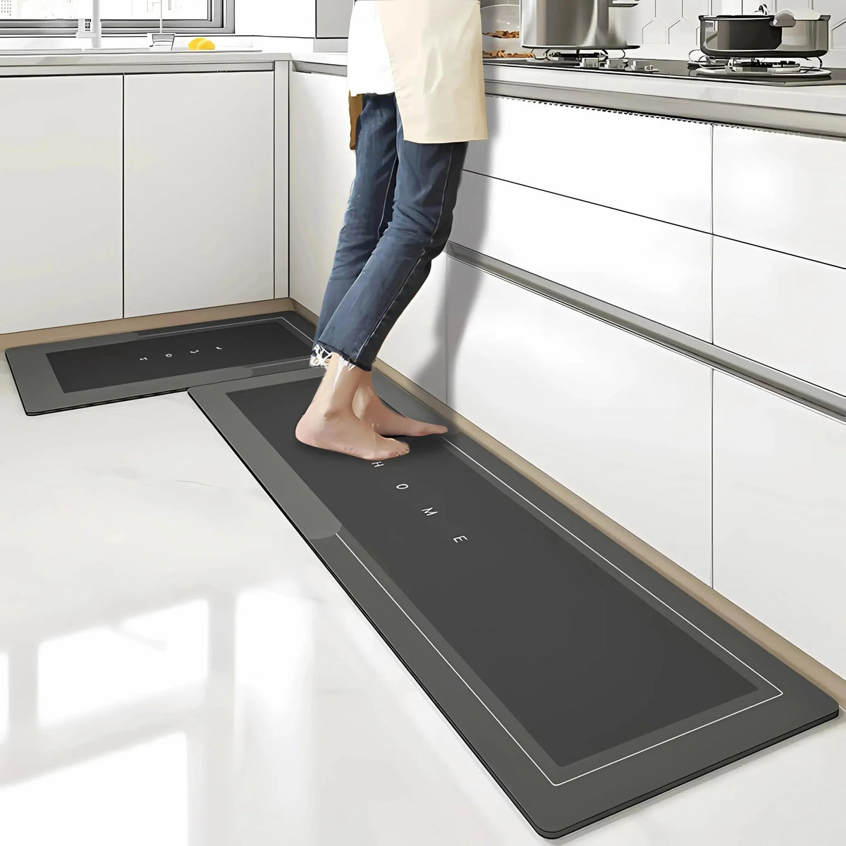 Tapete de Cozinha Antiderrapante Absorvente Premium da Achatudostore!