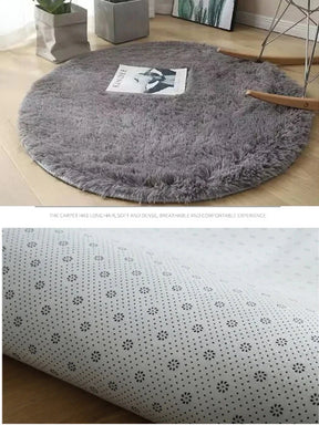 Tapete macio e felpudo para decoração de sala de estar