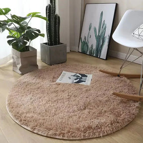 Tapete macio e felpudo para decoração de sala de estar