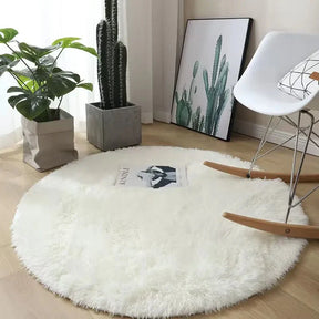 Tapete macio e felpudo para decoração de sala de estar