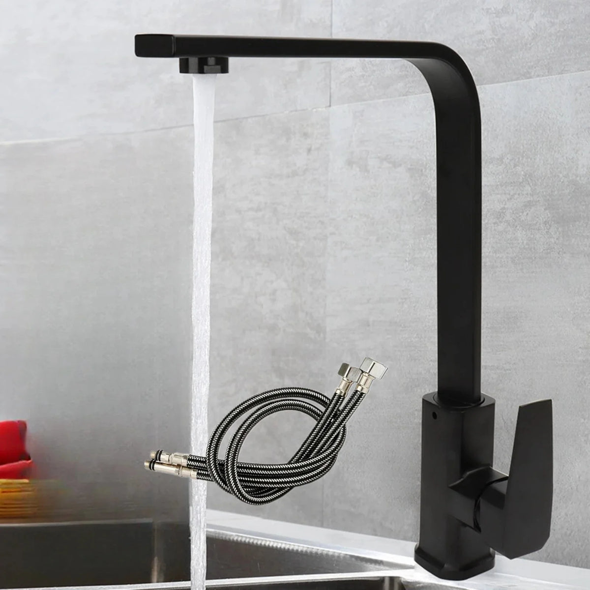 Torneira Gourmet Para Cozinha Slim Elegance Black