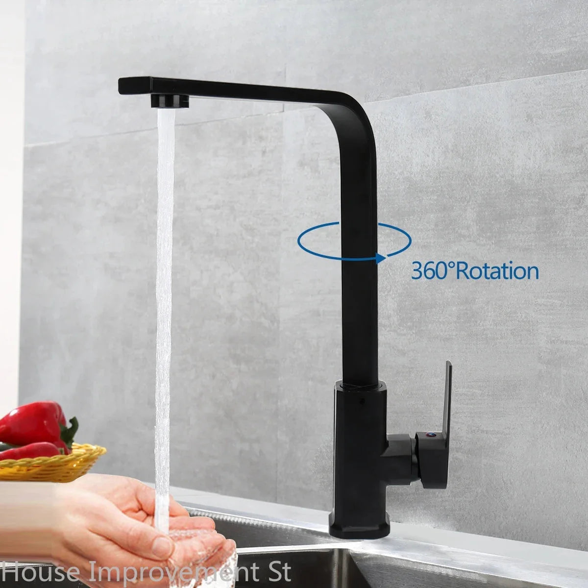 Torneira Gourmet Para Cozinha Slim Elegance Grey