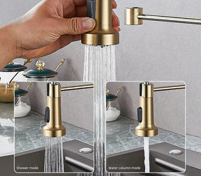 Torneira Gourmet Para Cozinha Spiral Golden