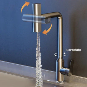Torneira Gourmet para Cozinha Waterfall 360º 4 Modos Silver