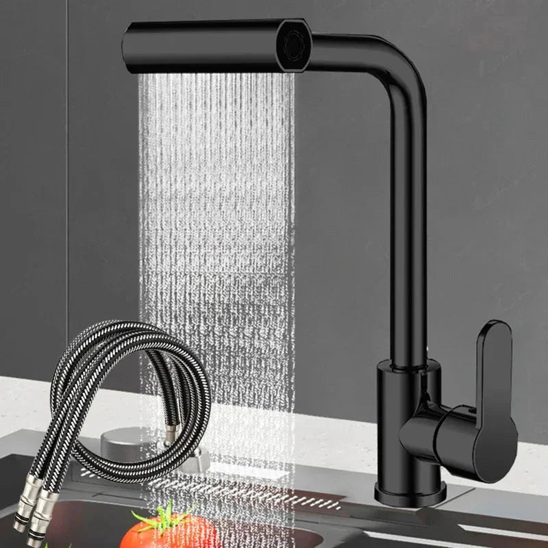 Torneira Gourmet para Cozinha Waterfall 360º 4 Modos Black
