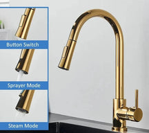 Torneira Gourmet Pata Cozinha Simple Gold