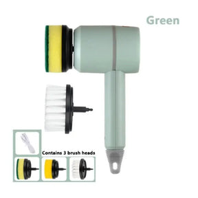 TurboScrub Max - Escova de Limpeza Elétrica Multifuncional Doméstica Recarregável