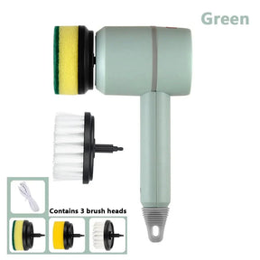 TurboScrub Max - Escova de Limpeza Elétrica Multifuncional Doméstica Recarregável