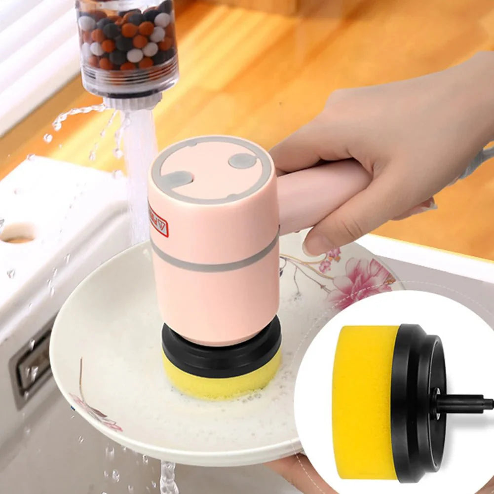 TurboScrub Max - Escova de Limpeza Elétrica Multifuncional Doméstica Recarregável